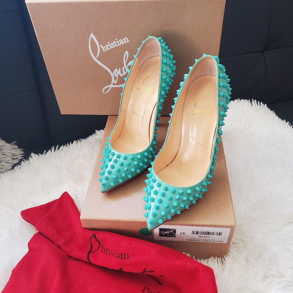 Christian Louboutin Pigalle Spikes 120 Patent - Picture 8 of 8